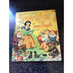Vtg 1957 Walt Disney's Snow White and the Seven Dwarfs Whitman Tell a Tale Book
